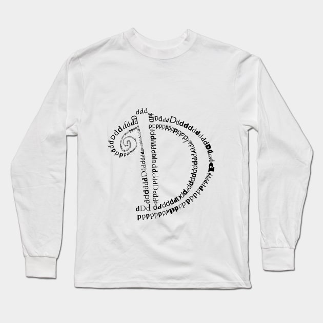 D letter Long Sleeve T-Shirt by hedehede